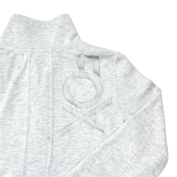 Fox Riders Grey Moto Zip-Up Sweater - Women's Size L - Picture 4 of 10